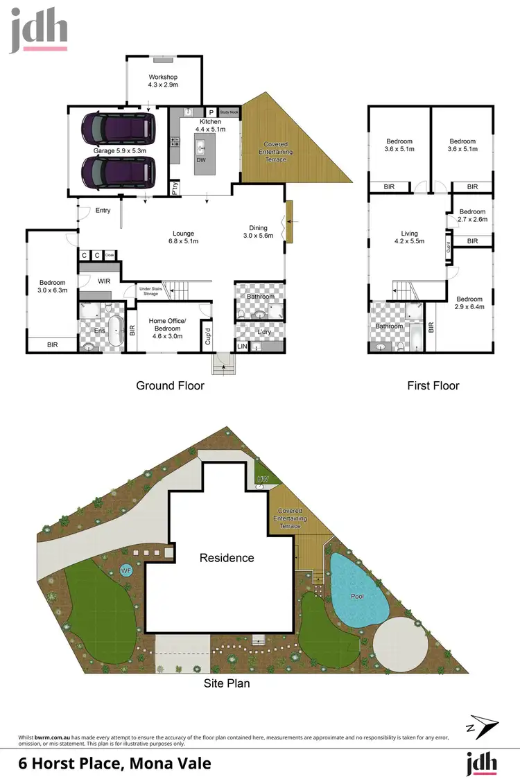 Floorplan of Homely house listing, 6 Horst Place, Mona Vale NSW 2103