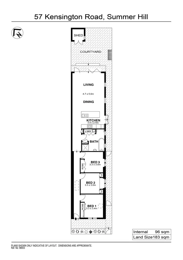 Floorplan of Homely house listing, 57 Kensington Road, Summer Hill NSW 2130