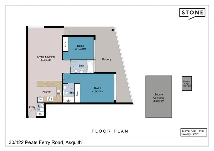Floorplan of Homely apartment listing, 30/422 Peats Ferry Road, Asquith NSW 2077