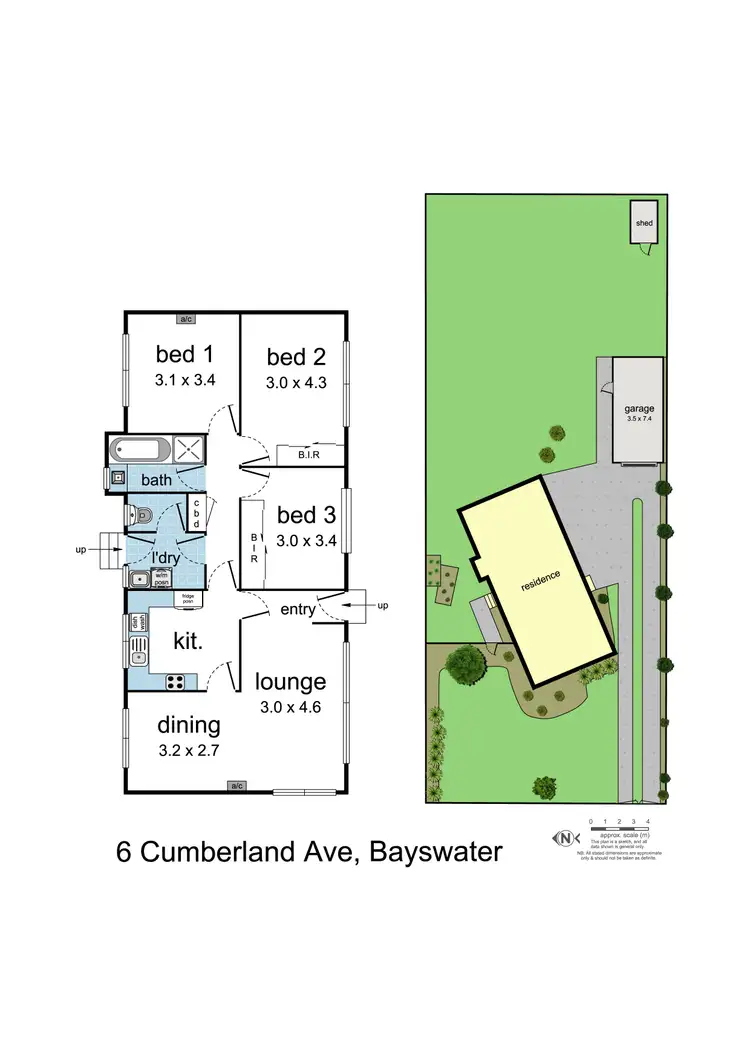 Floorplan of Homely house listing, 6 Cumberland Avenue, Bayswater VIC 3153