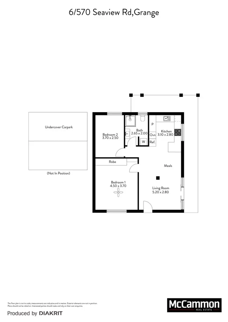 Floorplan of Homely unit listing, 6/570 Seaview Road, Grange SA 5022