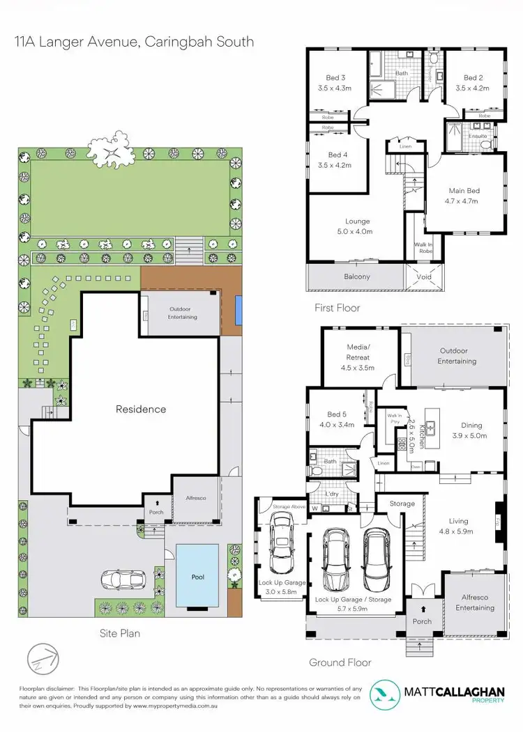 Floorplan of Homely house listing, 11a Langer Avenue, Caringbah South NSW 2229
