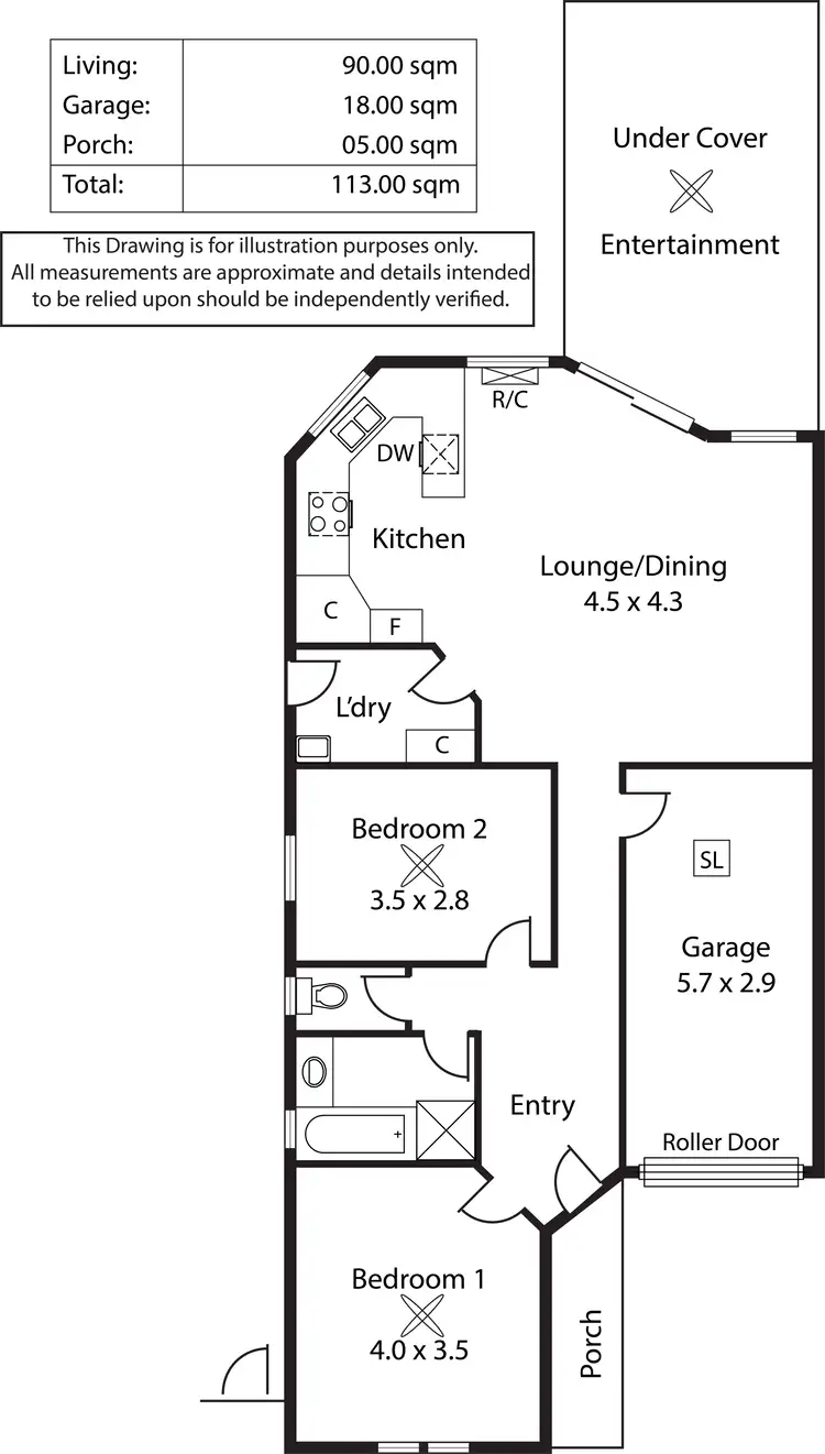 Floorplan of Homely unit listing, 3/36 Thomas Avenue, St Morris SA 5068