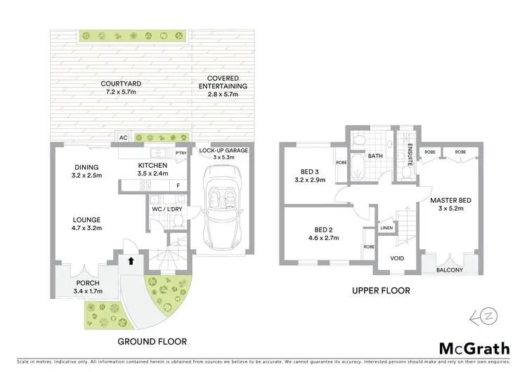 Floorplan of Homely townhouse listing, 3/124 Barton Street, Monterey NSW 2217