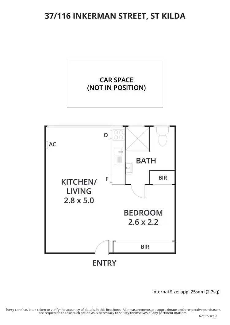 Floorplan of Homely apartment listing, 23/116 Inkerman Street, St Kilda VIC 3182