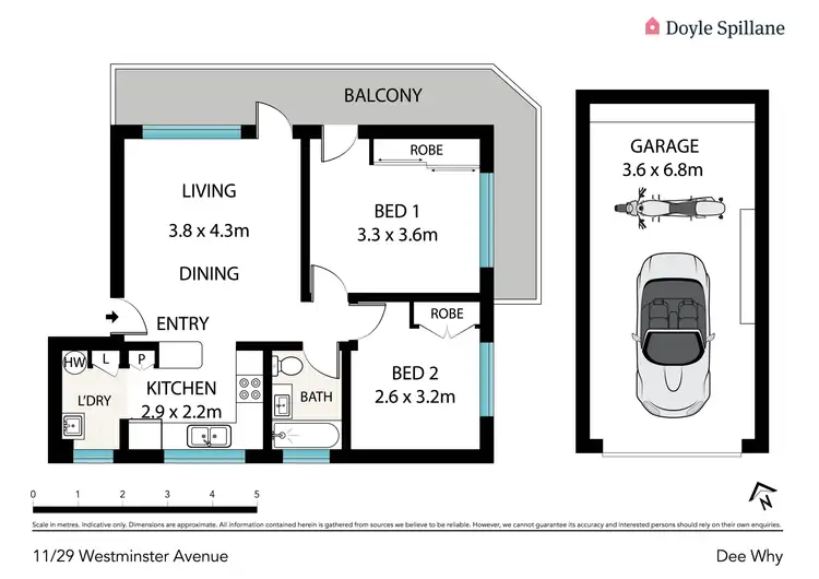 Floorplan of Homely apartment listing, 11/29 Westminster Avenue, Dee Why NSW 2099