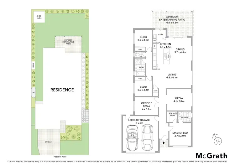 Floorplan of Homely house listing, 6 Pectoral Place, Banksia Beach QLD 4507