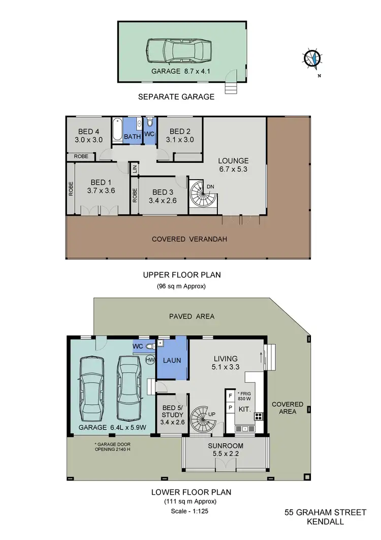 Floorplan of Homely house listing, 55 Graham Street, Kendall NSW 2439