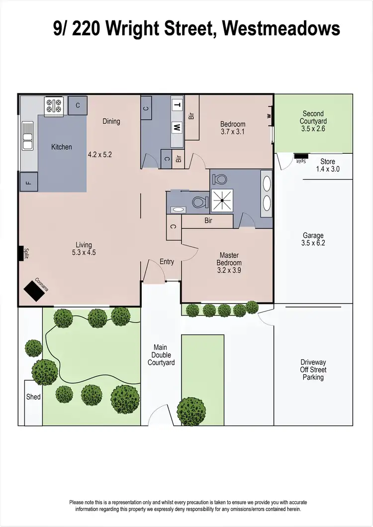 Floorplan of Homely unit listing, 9/220-222 Wright Street, Westmeadows VIC 3049