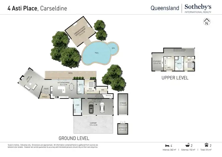 Floorplan of Homely house listing, 4 Asti Place, Carseldine QLD 4034