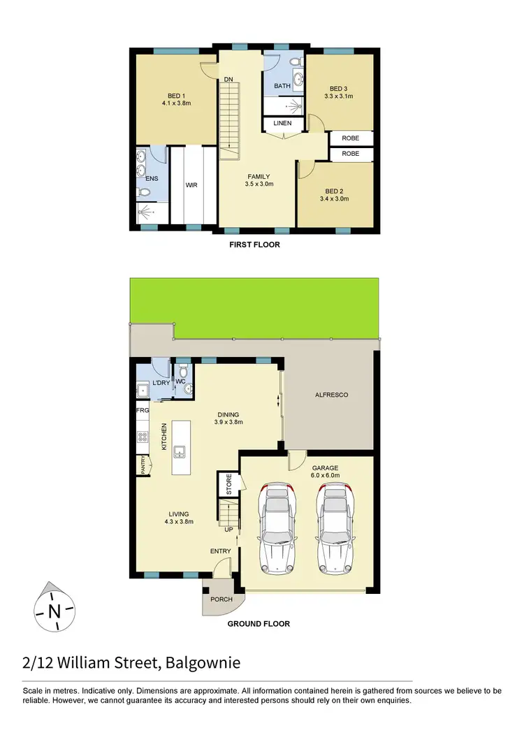 Floorplan of Homely townhouse listing, 2/12 William Street, Balgownie NSW 2519
