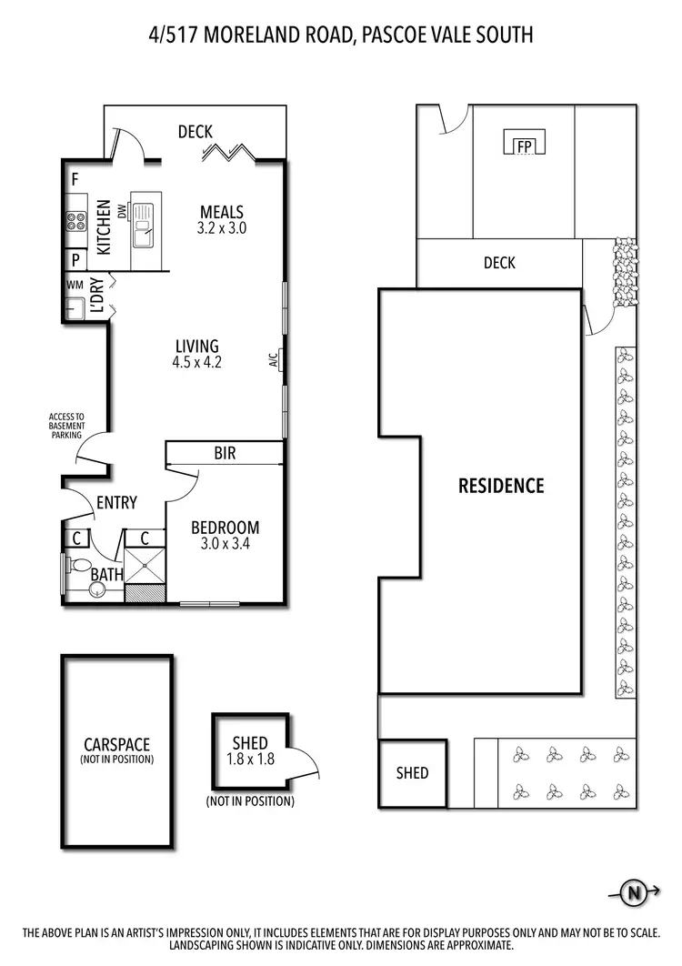 Floorplan of Homely apartment listing, 4/517 Moreland Road, Pascoe Vale South VIC 3044