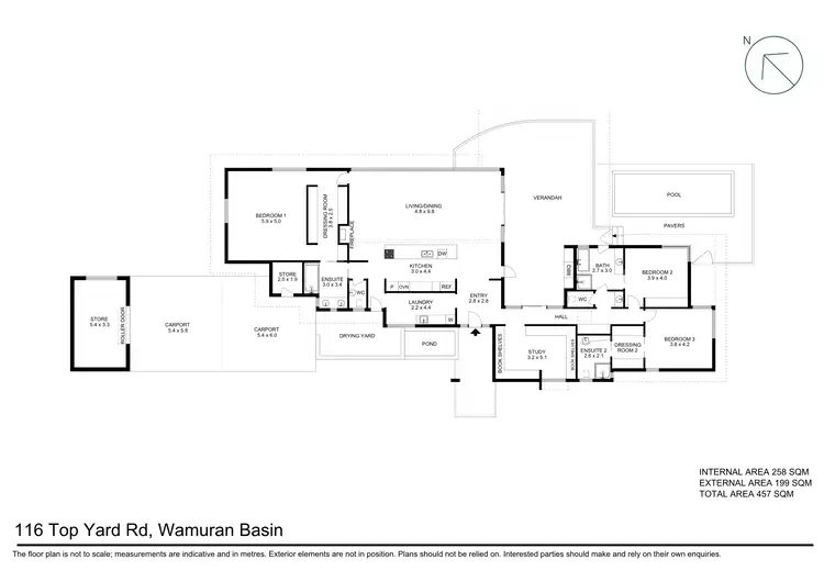 Floorplan of Homely house listing, 116 Top Yard Road, Wamuran Basin QLD 4512