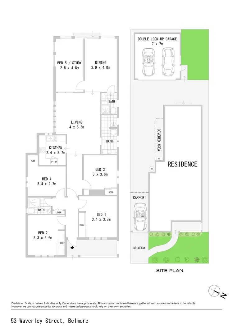 Floorplan of Homely house listing, 53 Waverley Street, Belmore NSW 2192