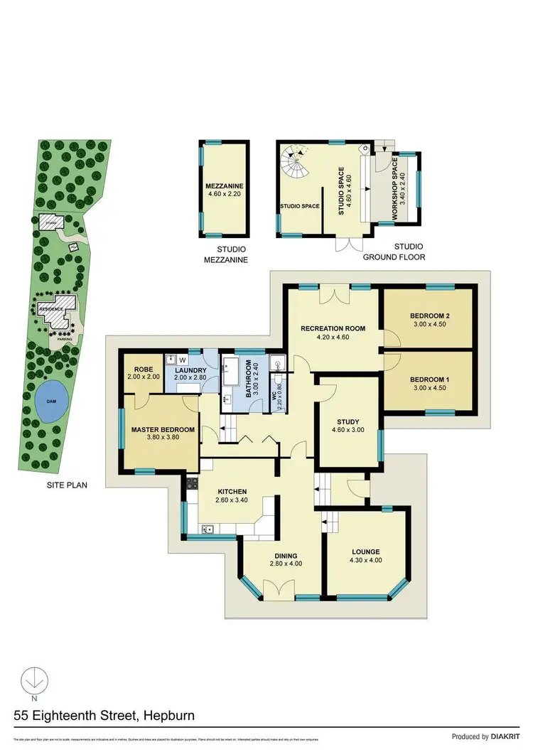 Floorplan of Homely house listing, 55 Eighteenth Street, Hepburn VIC 3461