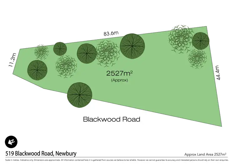 Floorplan of Homely land listing, 519 Blackwood Road, Newbury VIC 3458