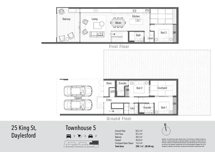 Floorplan of Homely house listing, 5/25 King Street, Daylesford VIC 3460