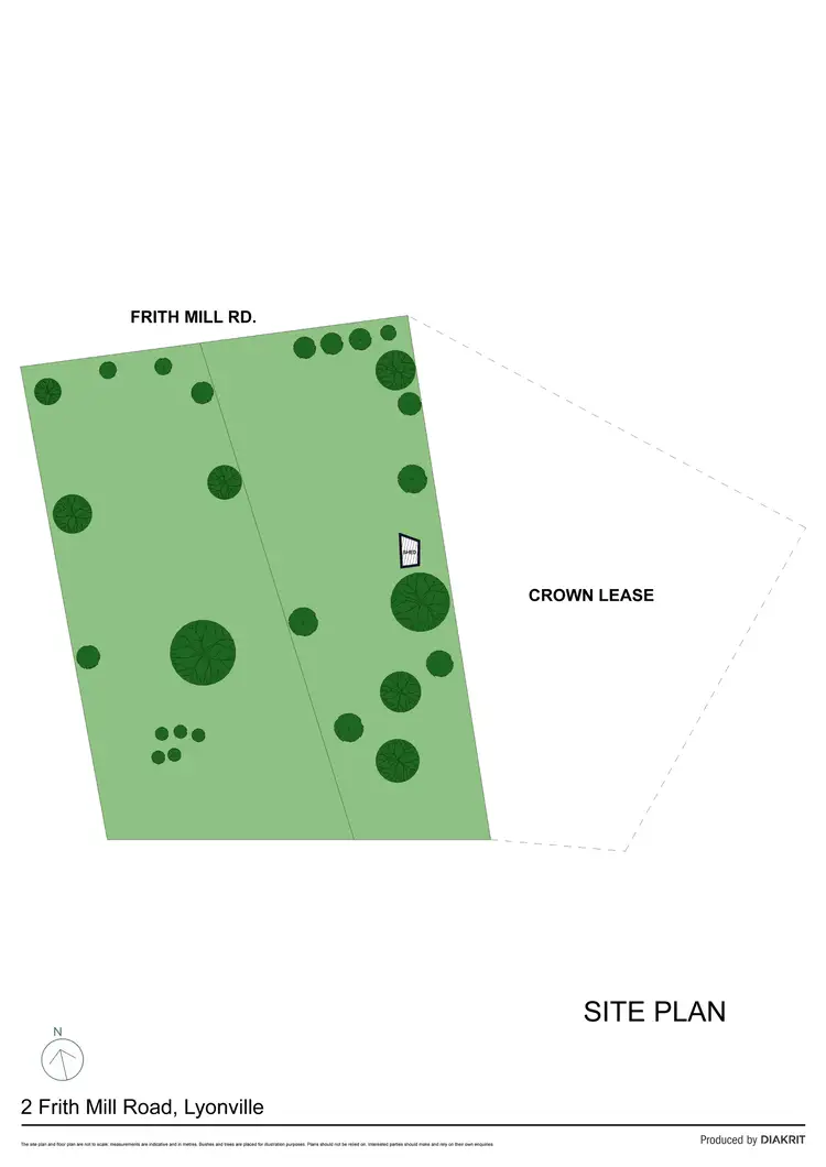 Floorplan of Homely land listing, 2 Frith Mill Road, Lyonville VIC 3461