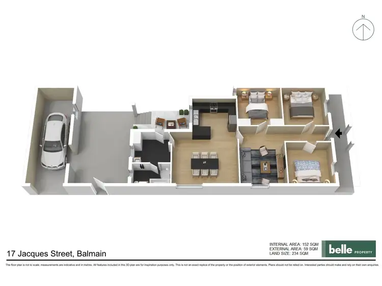 Floorplan of Homely house listing, 17 Jacques Street, Balmain NSW 2041