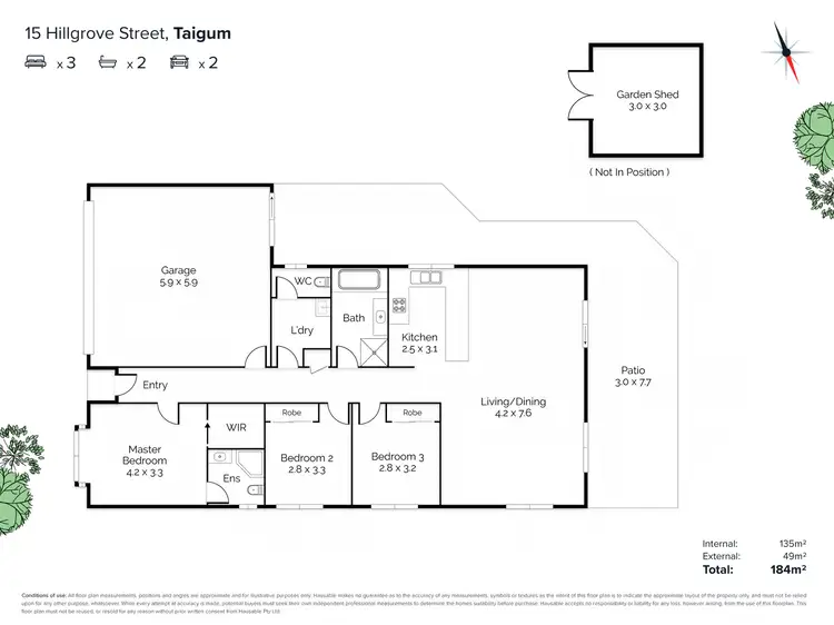 Floorplan of Homely house listing, 15 Hillgrove Street, Taigum QLD 4018