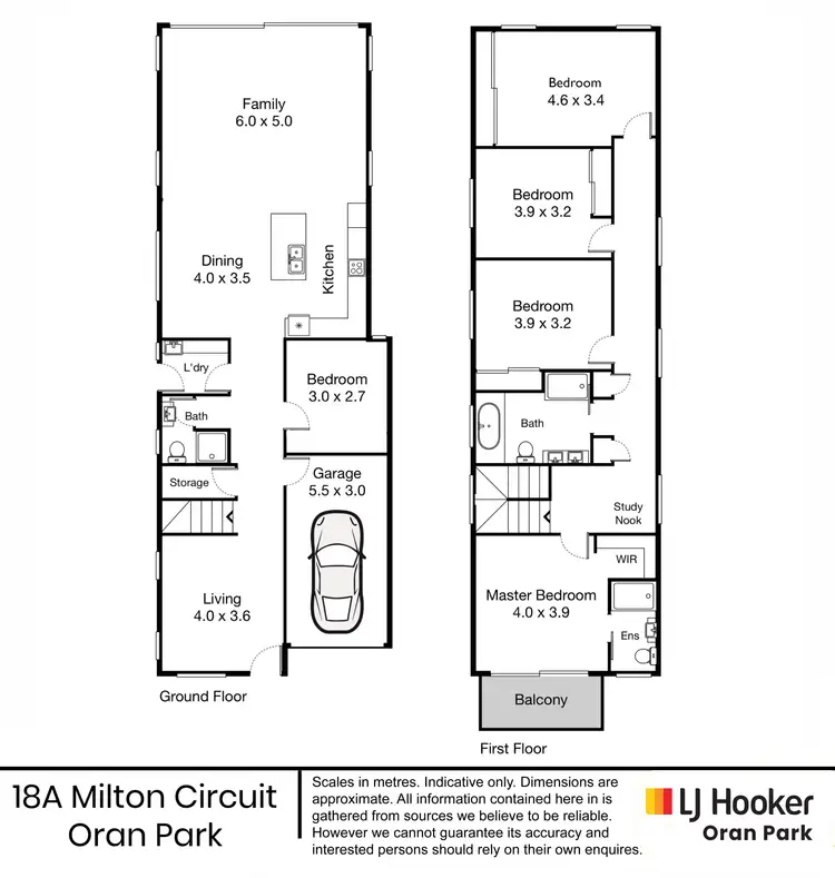 Floorplan of Homely house listing, 18A Milton Circuit, Oran Park NSW 2570