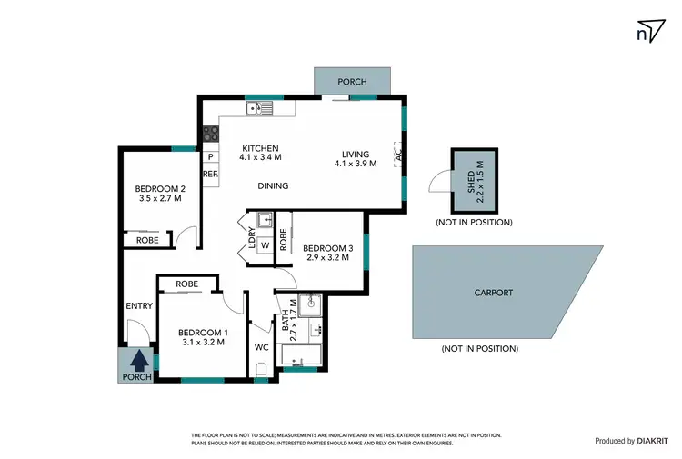 Floorplan of Homely unit listing, 3/19 Balmain Court, Lalor VIC 3075