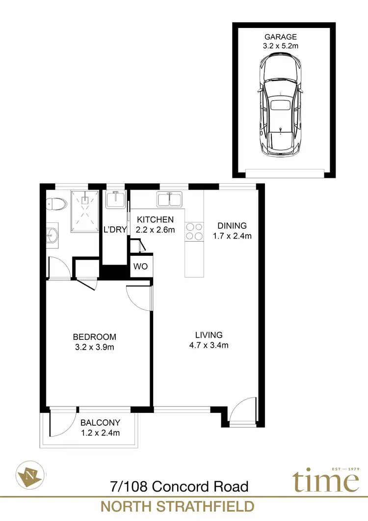 Floorplan of Homely apartment listing, 7/108 Concord Road, North Strathfield NSW 2137