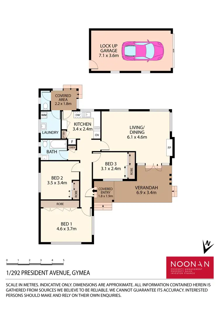 Floorplan of Homely semi-detached listing, 1/292 President Avenue, Gymea NSW 2227