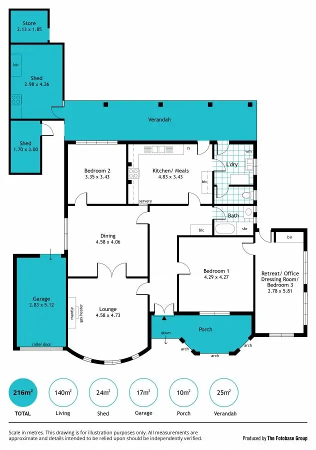 Floorplan of Homely house listing, 1 Airport Road, Brooklyn Park SA 5032