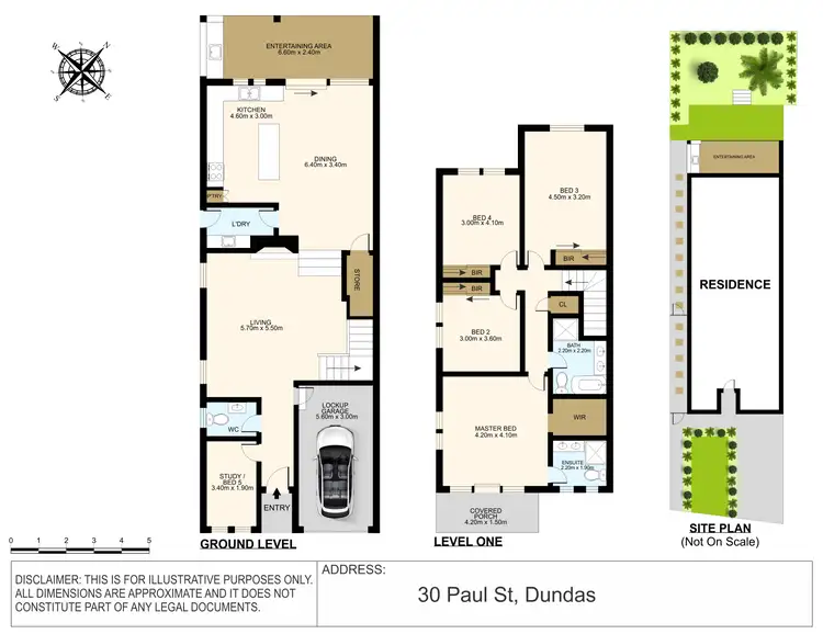 Floorplan of Homely semi-detached listing, 30 Paul Street, Dundas NSW 2117