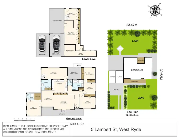 Floorplan of Homely house listing, 5 Lambert Street, West Ryde NSW 2114