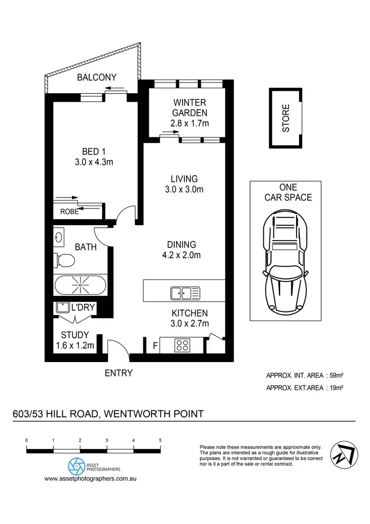 Floorplan of Homely apartment listing, 603/53 Hill Road, Wentworth Point NSW 2127