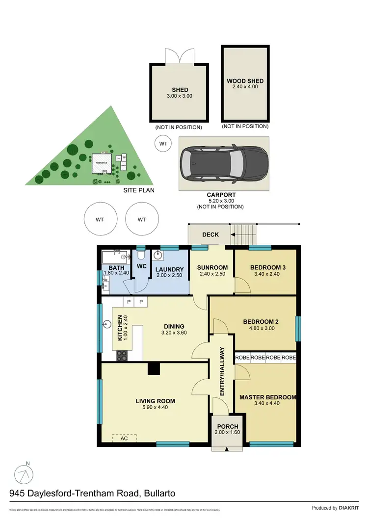 Floorplan of Homely house listing, 945 Daylesford Trentham Road, Bullarto VIC 3461