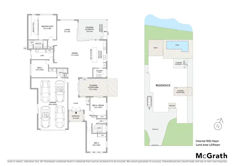Floorplan of Homely house listing, 103 Mahogany Drive, Pelican Waters QLD 4551
