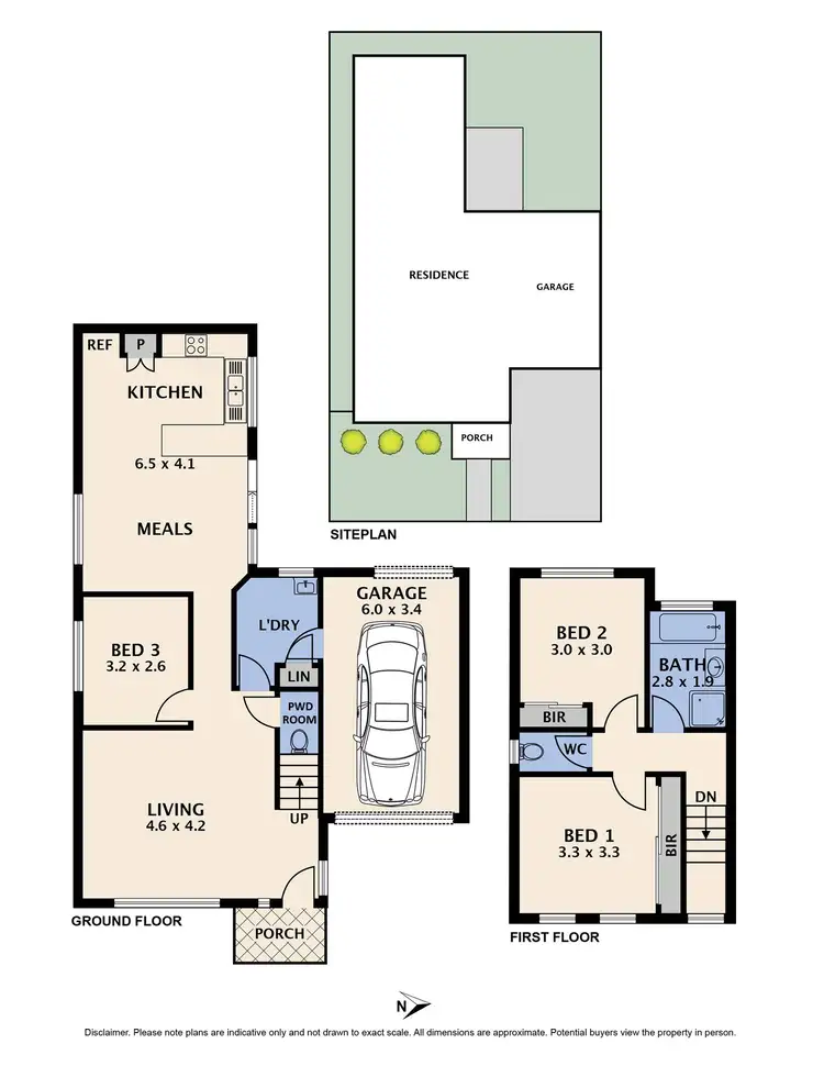 Floorplan of Homely townhouse listing, 17 Duffy Street, Reservoir VIC 3073