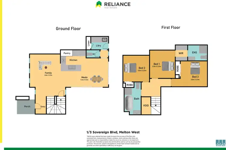 Floorplan of Homely house listing, 1/3 Sovereign Boulevard, Melton West VIC 3337