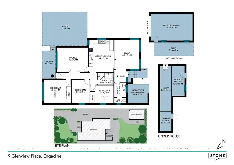 Floorplan of Homely house listing, 9 Glenview Place, Engadine NSW 2233