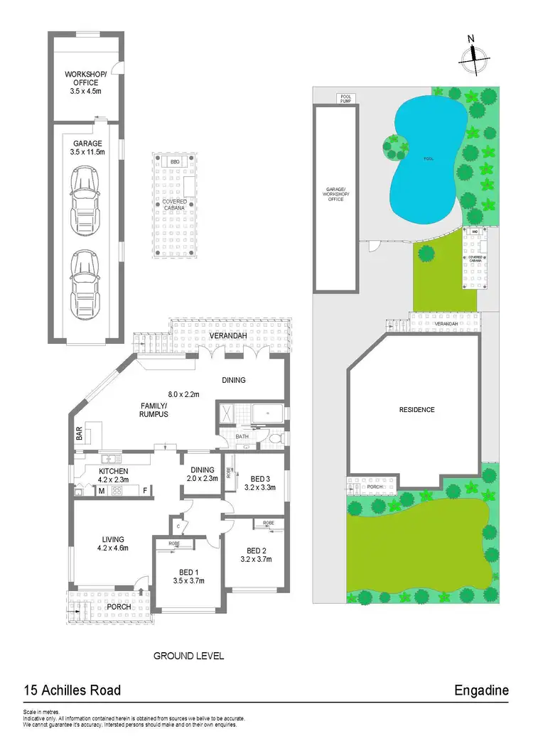 Floorplan of Homely house listing, 15 Achilles Road, Engadine NSW 2233