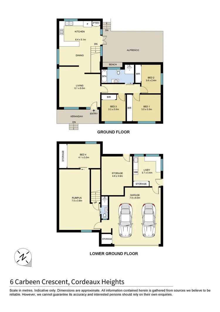 Floorplan of Homely house listing, 6 Carbeen Crescent, Cordeaux Heights NSW 2526