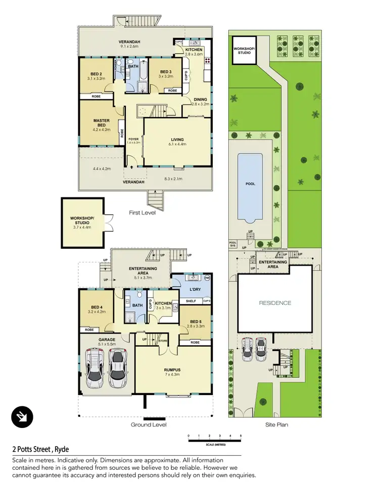 Floorplan of Homely house listing, 2 Potts Street, Ryde NSW 2112