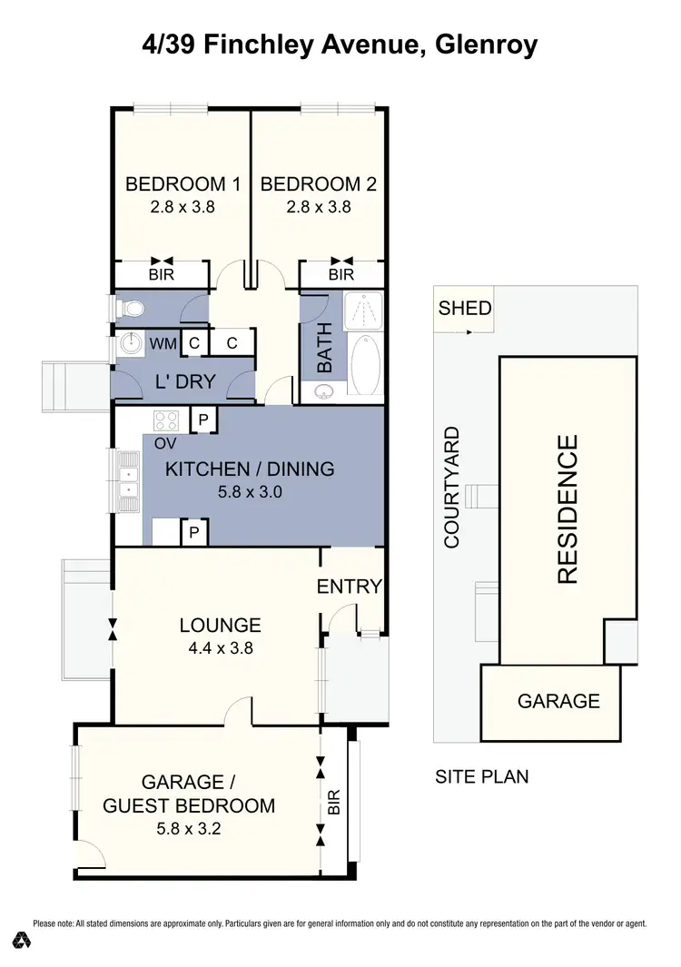 Floorplan of Homely unit listing, 4/39 Finchley Avenue, Glenroy VIC 3046
