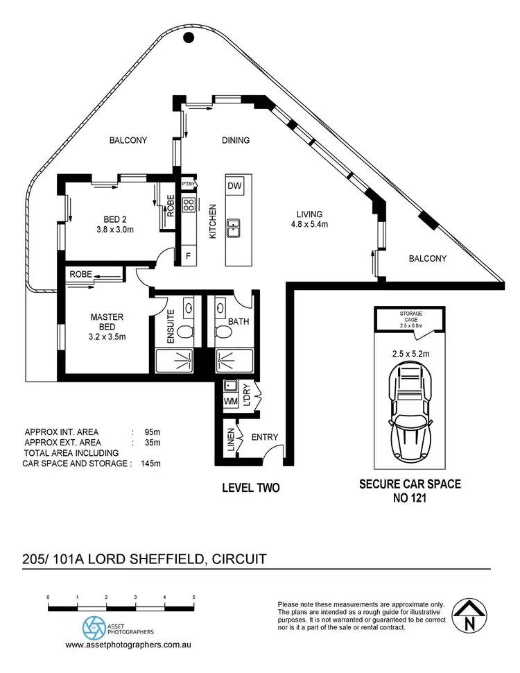 Floorplan of Homely apartment listing, 205/101A Lord Sheffield Circuit, Penrith NSW 2750