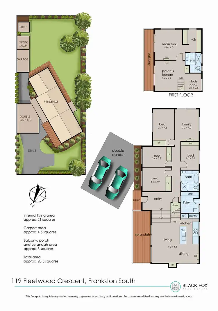Floorplan of Homely house listing, 119 Fleetwood Crescent, Frankston South VIC 3199