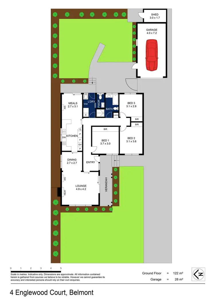 Floorplan of Homely house listing, 4 Englewood Court, Belmont VIC 3216