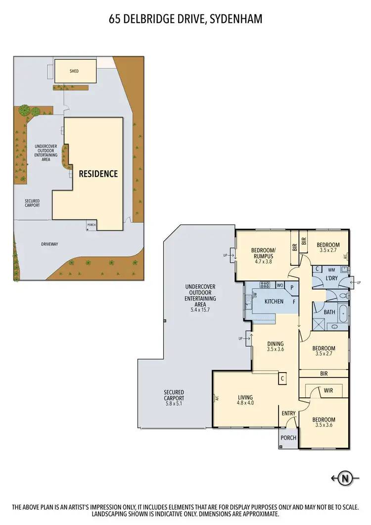 Floorplan of Homely house listing, 65 Delbridge Drive, Sydenham VIC 3037