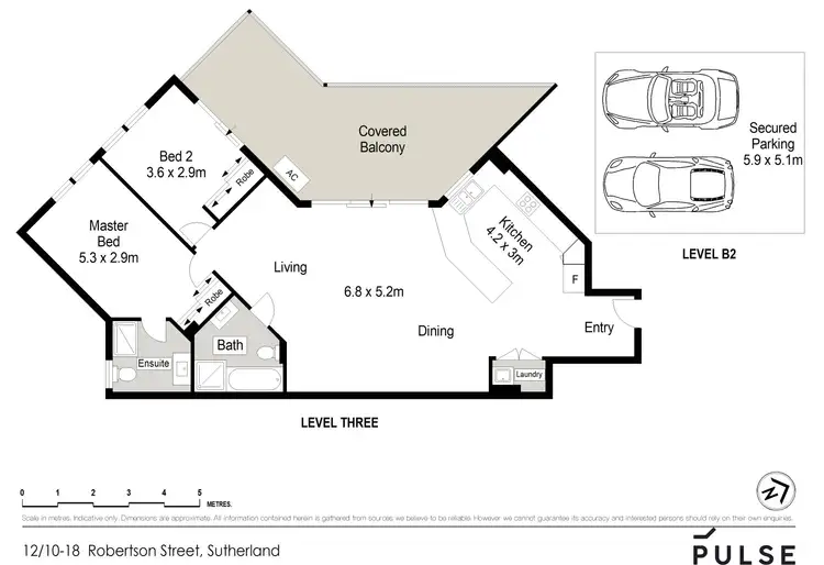 Floorplan of Homely apartment listing, 12/10-18 Robertson Street, Sutherland NSW 2232