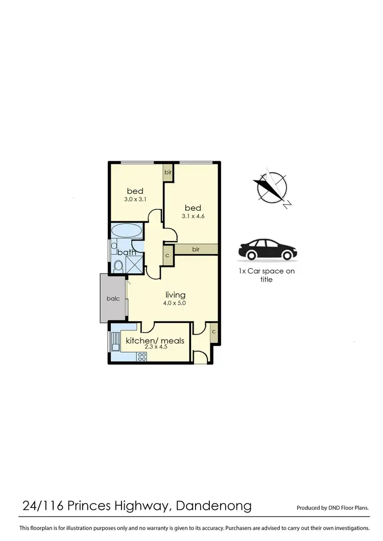 Floorplan of Homely apartment listing, 24/116 Princes Highway, Dandenong VIC 3175