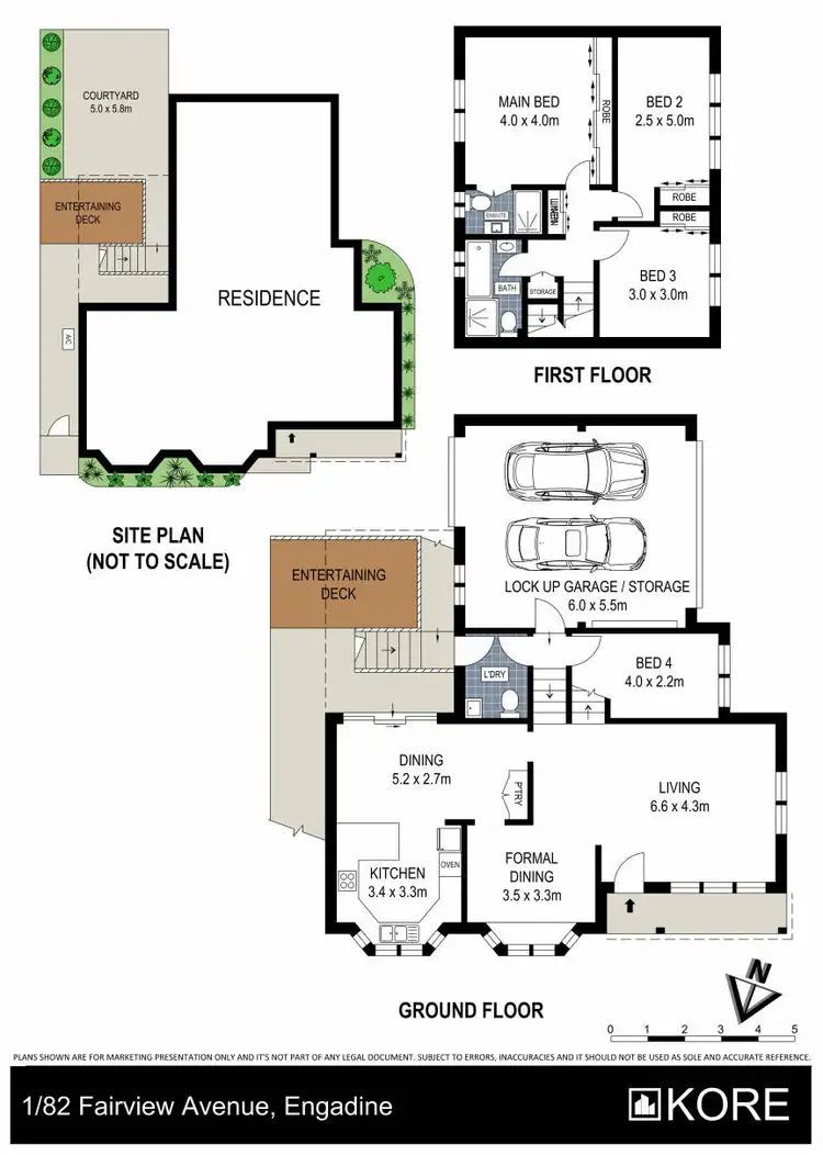 Floorplan of Homely townhouse listing, 1/82 Fairview Avenue, Engadine NSW 2233