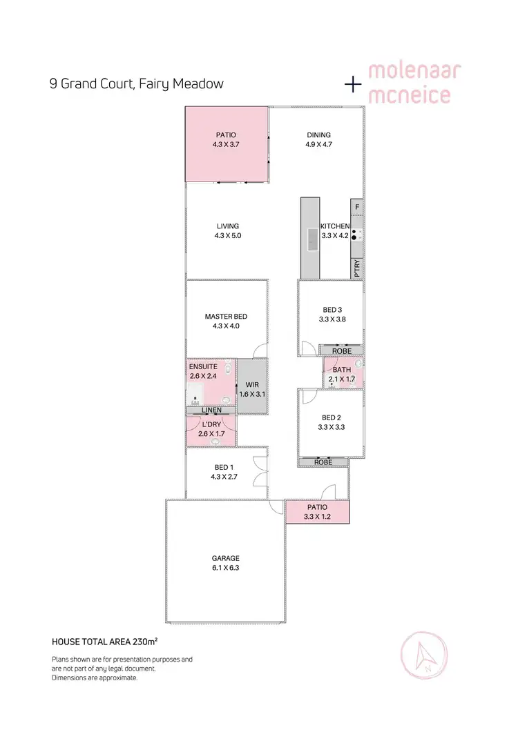 Floorplan of Homely house listing, 9 Grand Court, Fairy Meadow NSW 2519