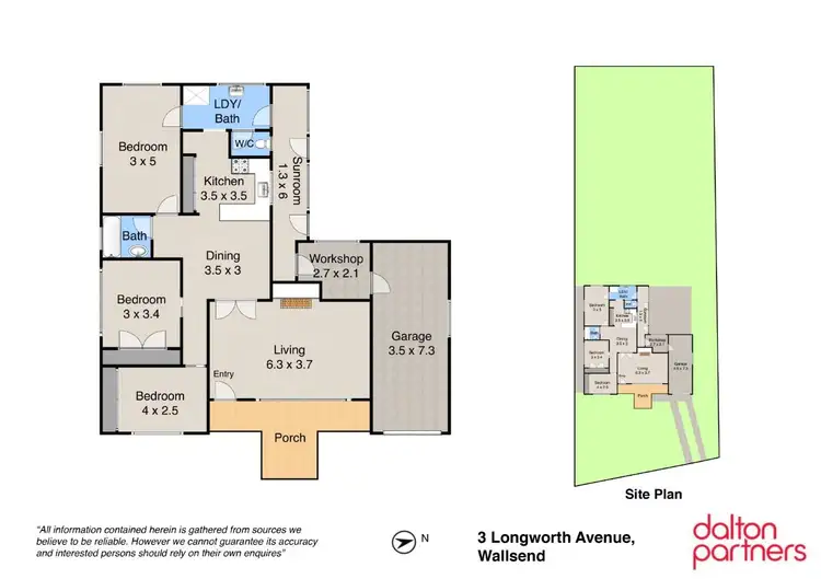 Floorplan of Homely house listing, 3 Longworth Avenue, Wallsend NSW 2287